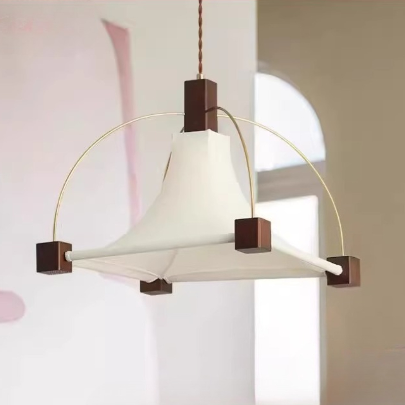 Interior Design Remote - Designer elegante tecido quadrado restaurante luz