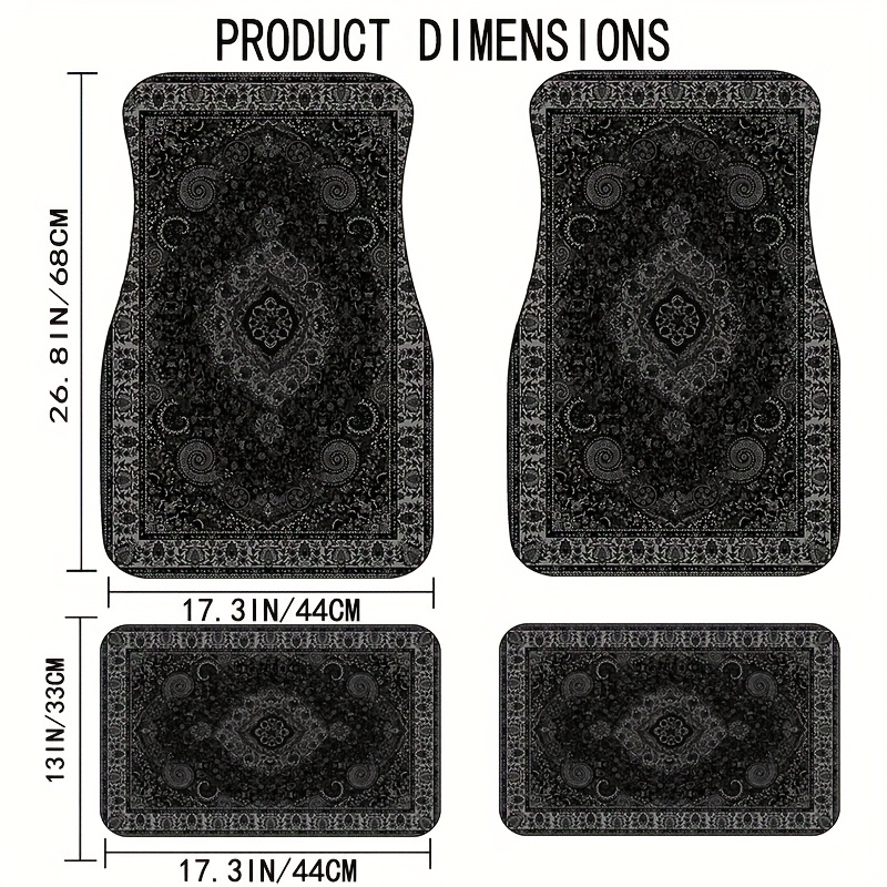 Interior Design Course - Tapetes de carro retangular bandana impressão